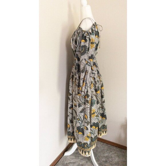 Ulla Johnson Floral Maxi Dress SZ 2 Tahlia Portofino Off Shoulder Boho wedding - Picture 10 of 16